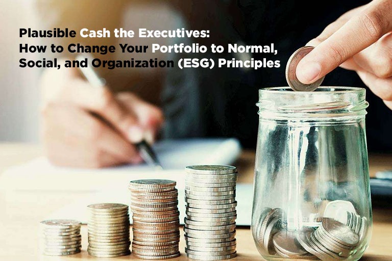 Plausible Cash the Executives: How to Change Your Portfolio to Normal, Social, and Organization (ESG) Principles